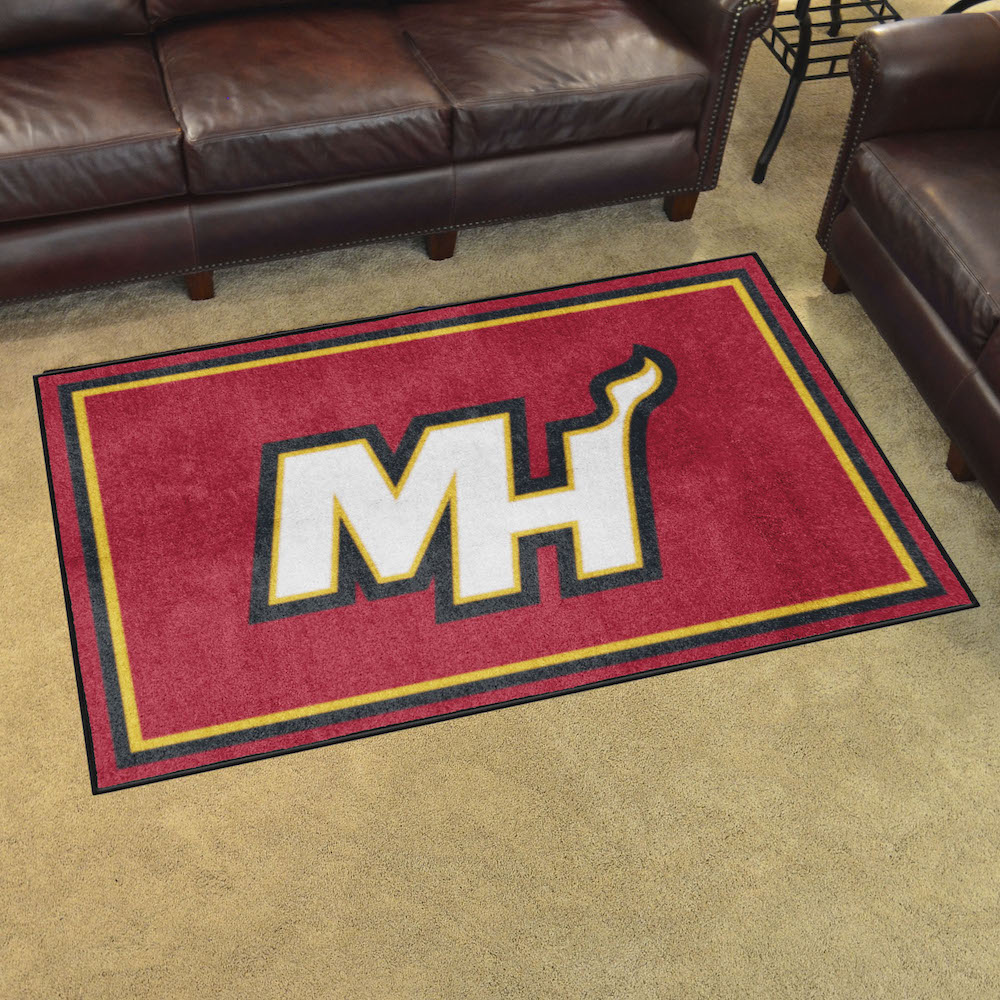 Miami Heat 4x6 Area Rug - 2nd Logo