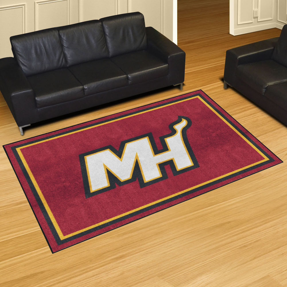 Miami Heat 5x8 Area Rug - 2nd Logo