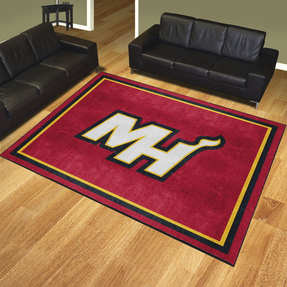 Miami Heat Ultra Plush 8x10 Area Rug - 2nd Logo