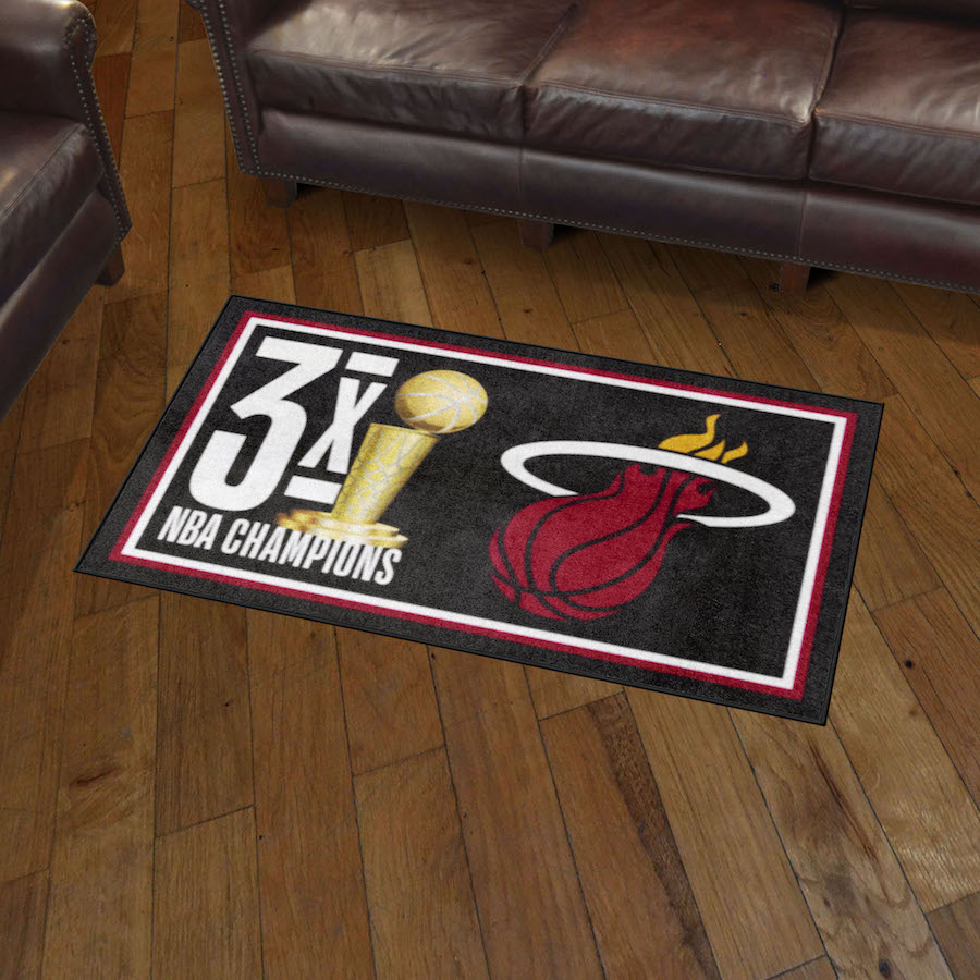 Miami Heat 3 x 5 DYNASTY Area Rug