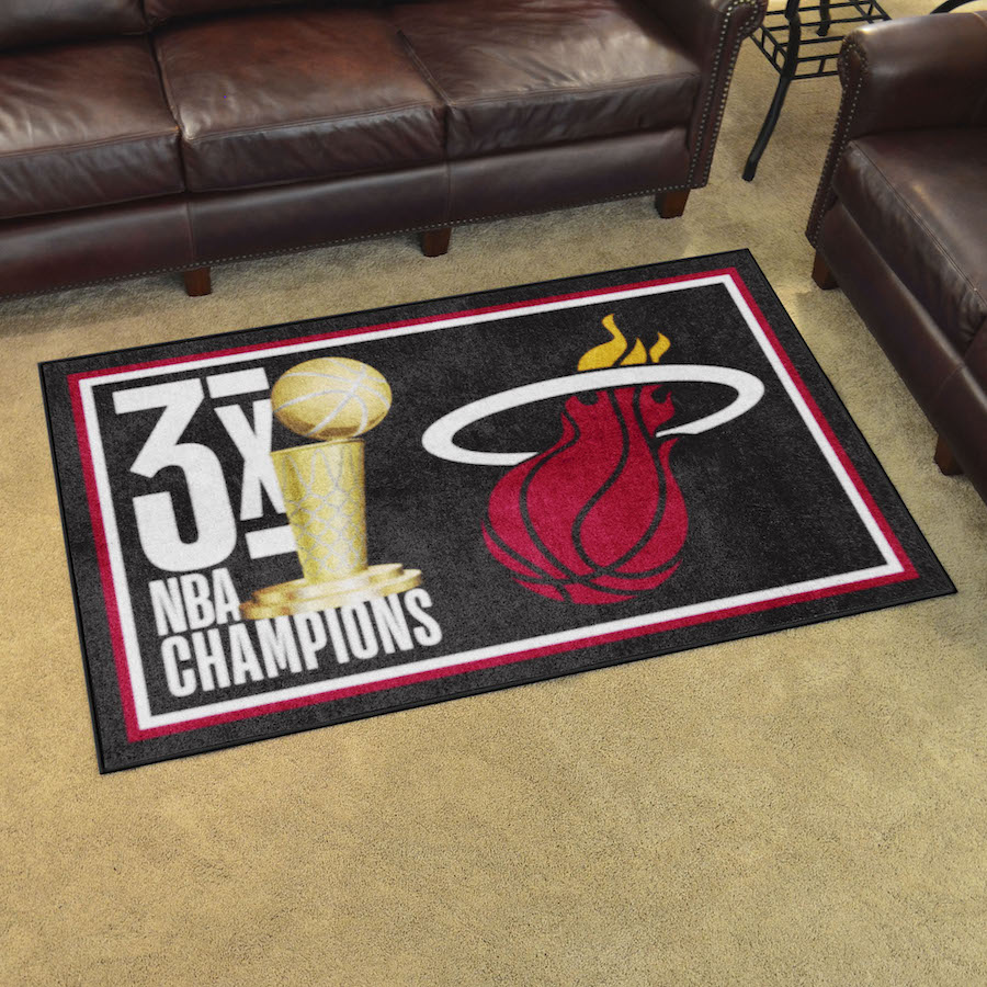 Miami Heat 4 x 6 DYNASTY Area Rug