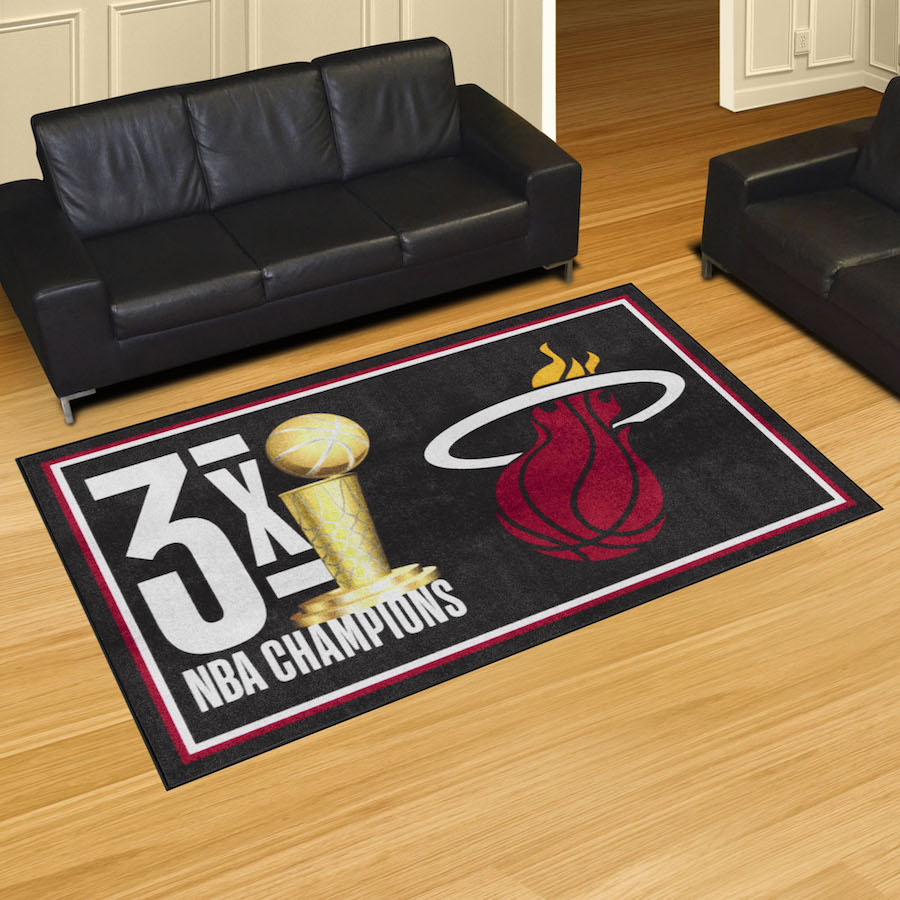 Miami Heat 5 x 8 DYNASTY Area Rug