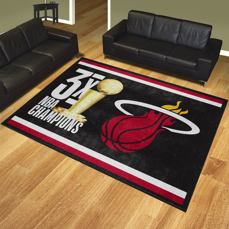 Miami Heat 8 x 10 DYNASTY Area Rug