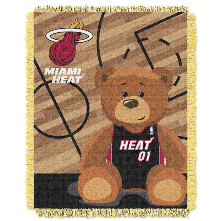 Miami Heat Woven Baby Blanket 36 x 48