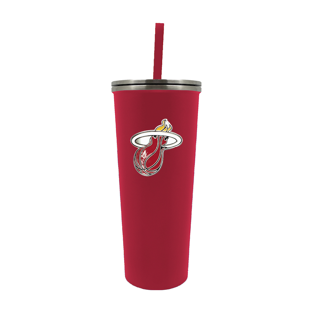 Miami Heat 24 oz Team Color Skinny Tumbler