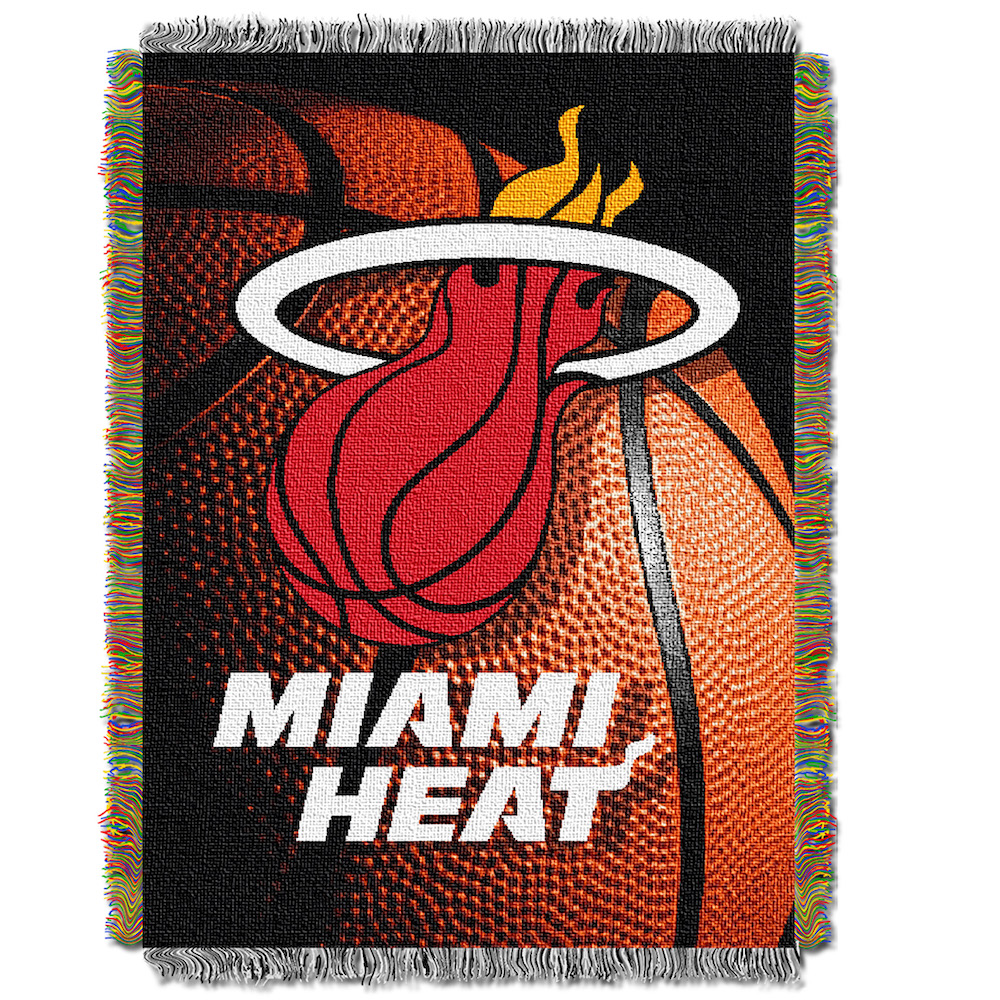 Miami Heat Real Photo Basketball Tapestry