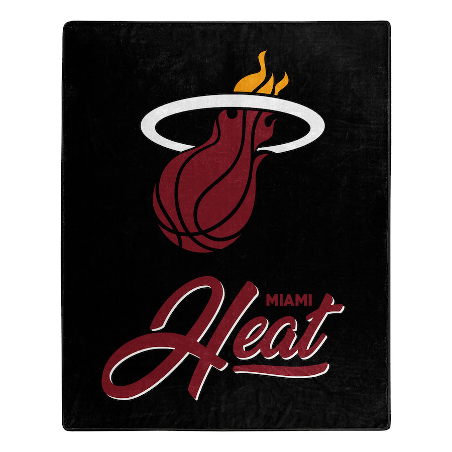 Miami Heat Plush Fleece Raschel Blanket 50 x 60