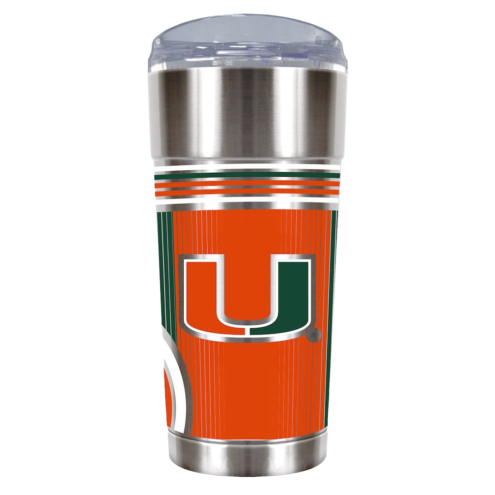 Miami Hurricanes COOL VIBES 24 oz Eagle Travel Tumbler