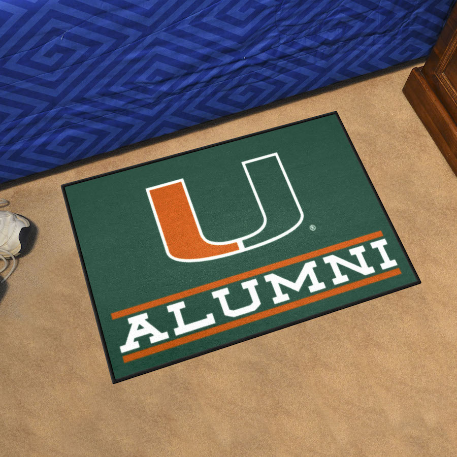 Miami Hurricanes ALUMNI 20 x 30 Starter Floor Mat