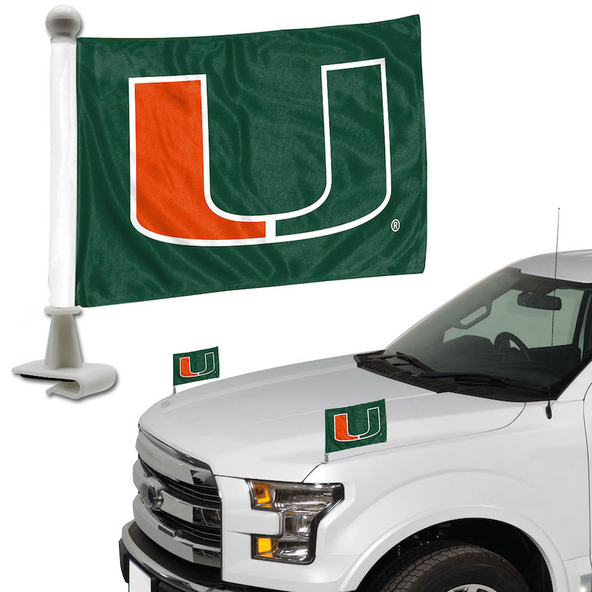 Miami Hurricanes Ambassador Car Flags