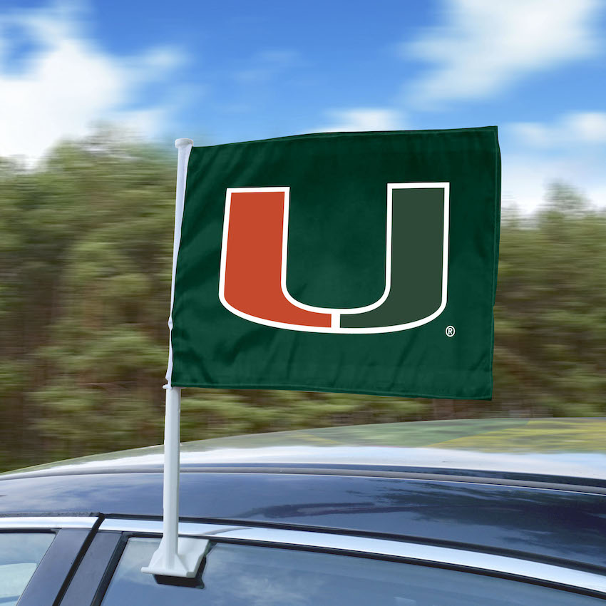 Miami Hurricanes Car Flag