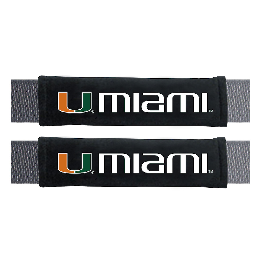 Miami Hurricanes Embroidered Seatbelt Pad (set of 2)