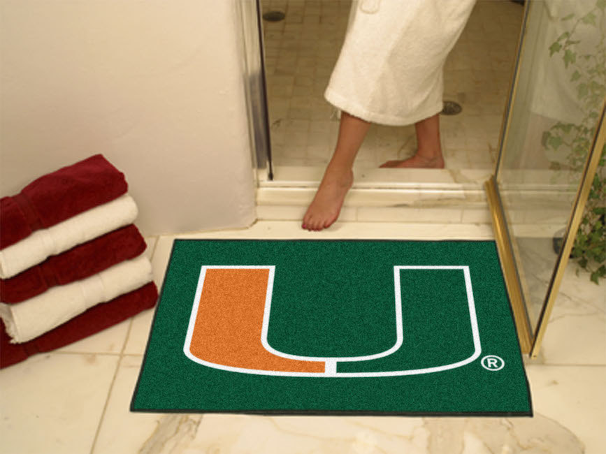 Miami Hurricanes LOGO ALL STAR 34 x 45 Floor Mat