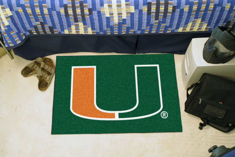 Miami Hurricanes LOGO 20 x 30 STARTER Floor Mat