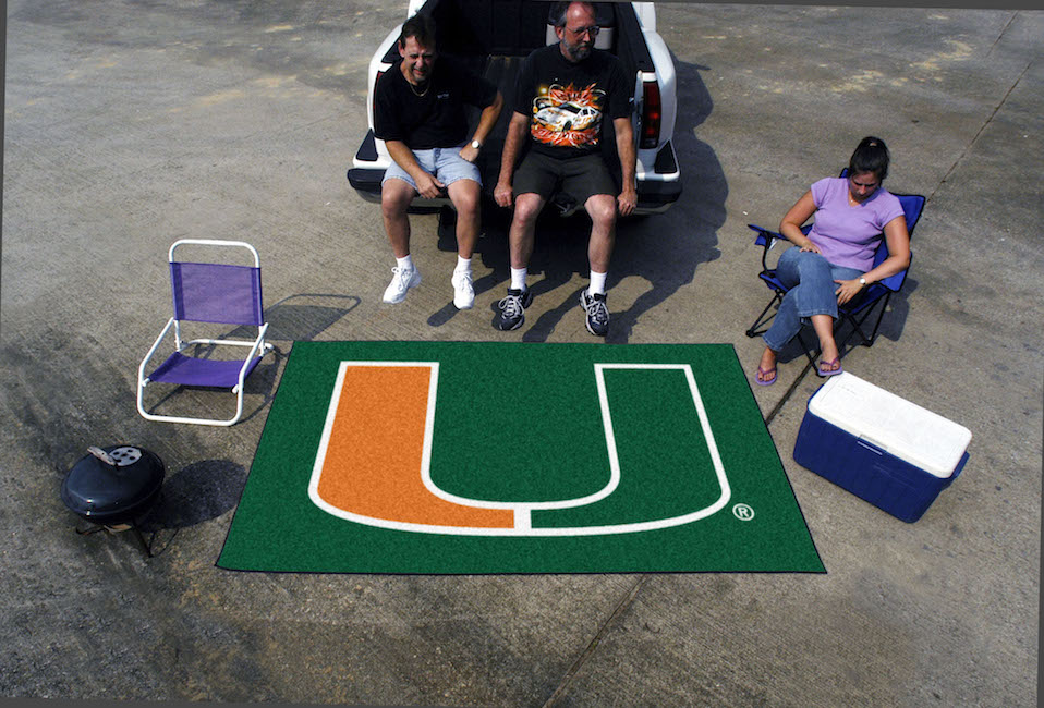 Miami Hurricanes LOGO UTILI-MAT 60 x 96 Rug