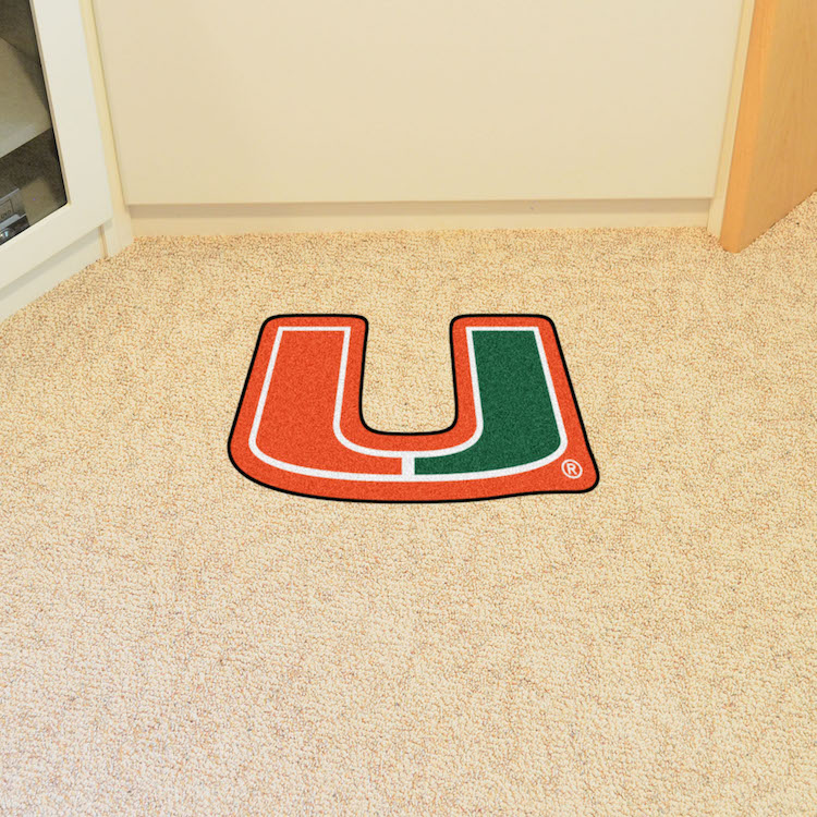 Miami Hurricanes MASCOT 36 x 48 Floor Mat