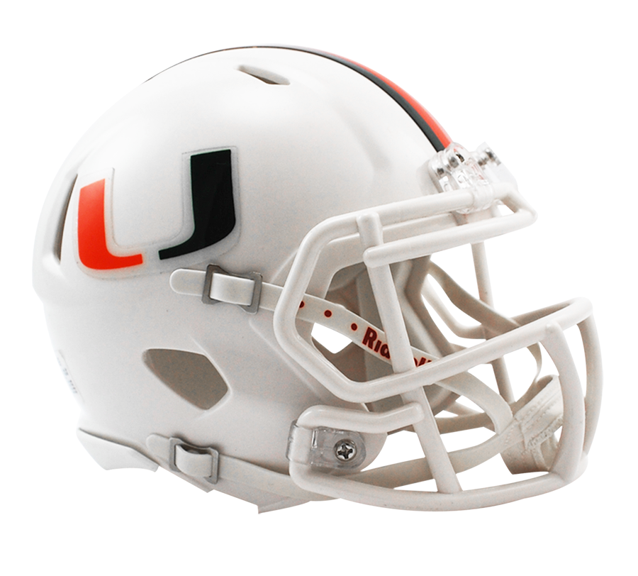 Miami Hurricanes NCAA Mini SPEED Helmet by Riddell