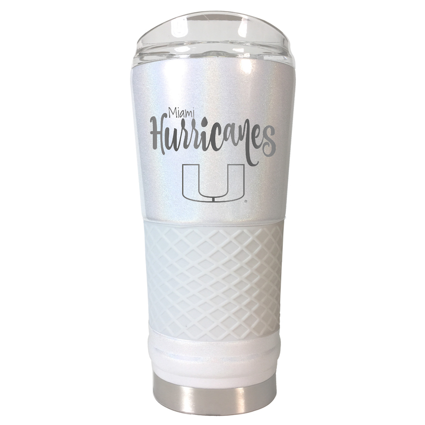 Miami Hurricanes 24 oz OPAL Draft Travel Tumbler