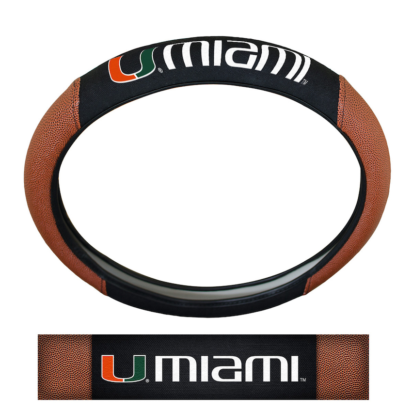 Miami Hurricanes Sport Grip Steering Wheel Cover