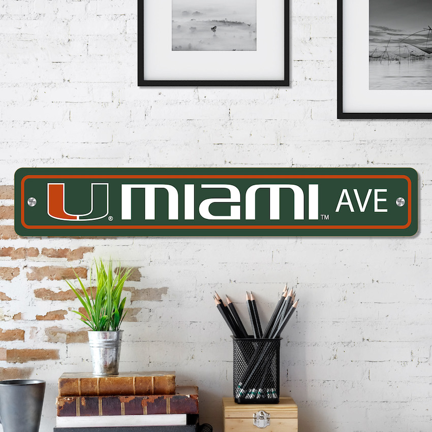 Miami Hurricanes Street Sign