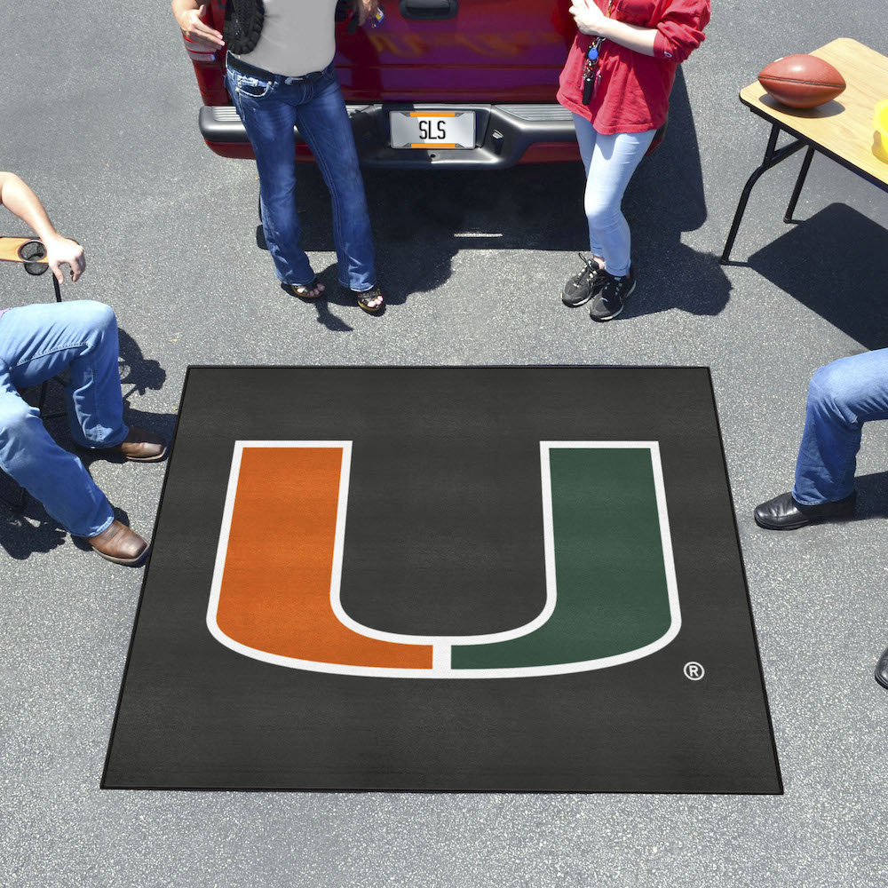 Miami Hurricanes TAILGATER 60 x 72 Rug - Alt Logo