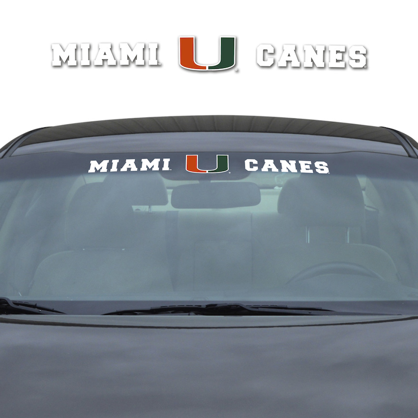 Miami Hurricanes Windshield Decal