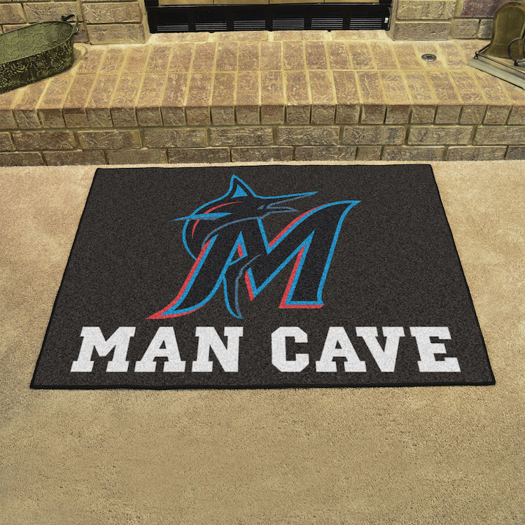 Miami Marlins ALL STAR 34 x 45 MAN CAVE Floor Mat