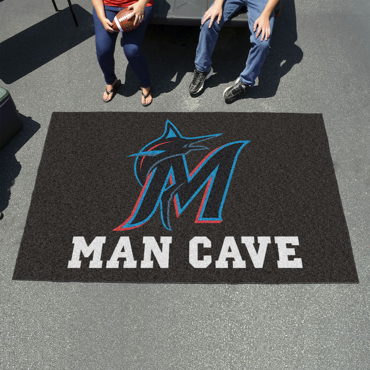 Miami Marlins UTILI-MAT 60 x 96 MAN CAVE Rug