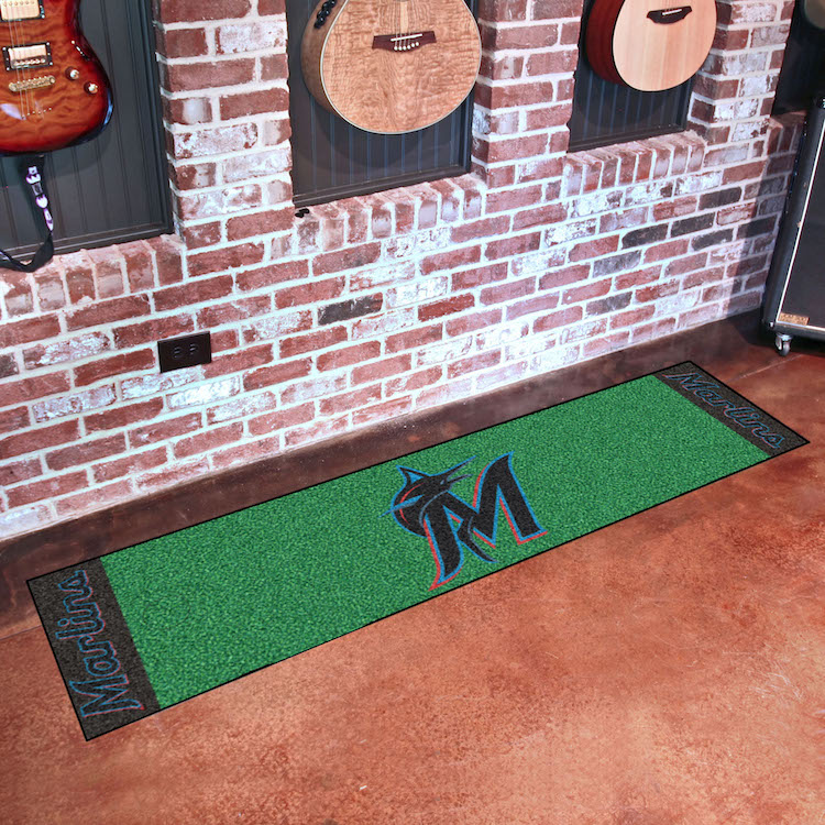 Miami Marlins Putting Green Mat 18 x 72