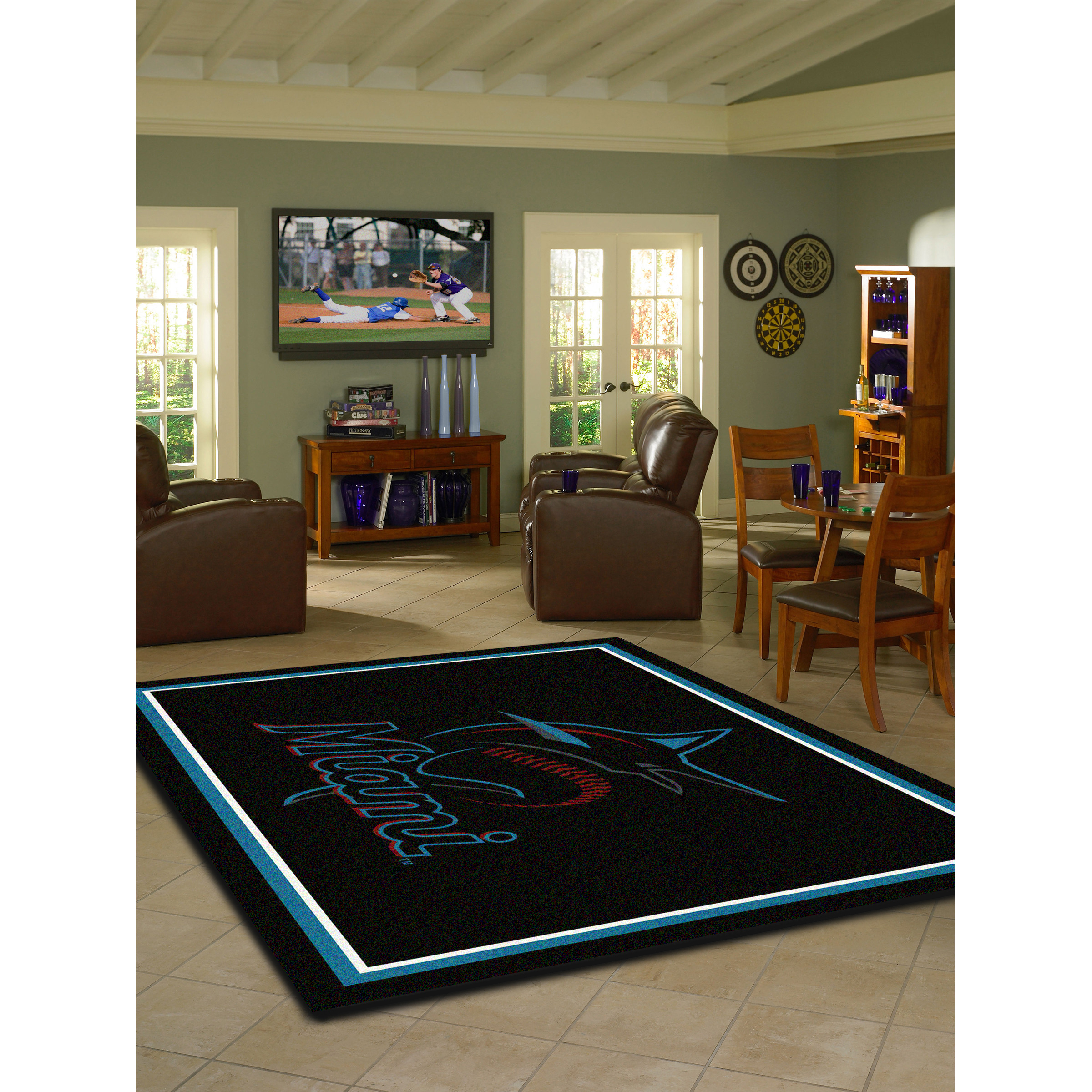 Miami Marlins 4 X 6 SPIRIT Rug