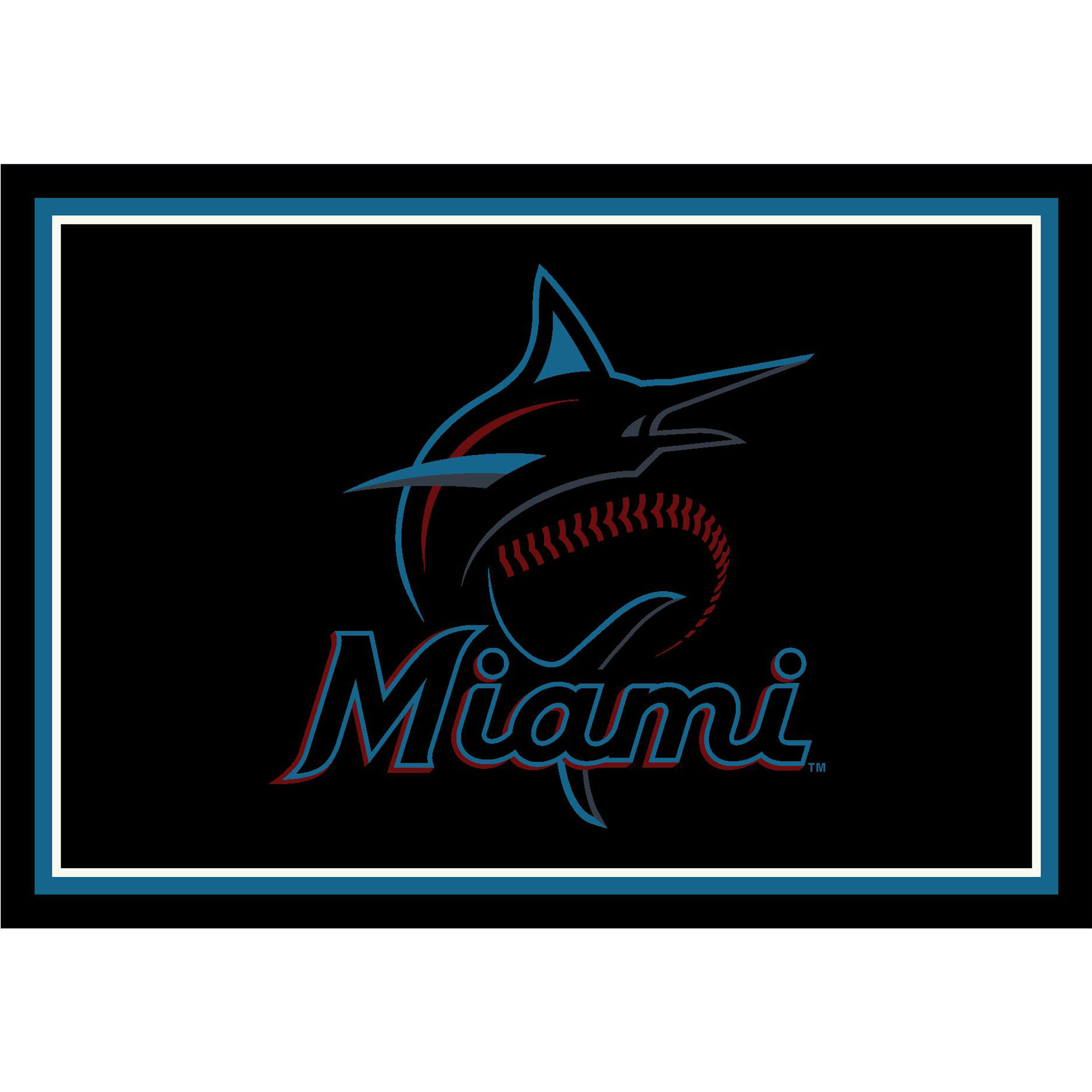 Miami Marlins 8 X 11 SPIRIT Rug