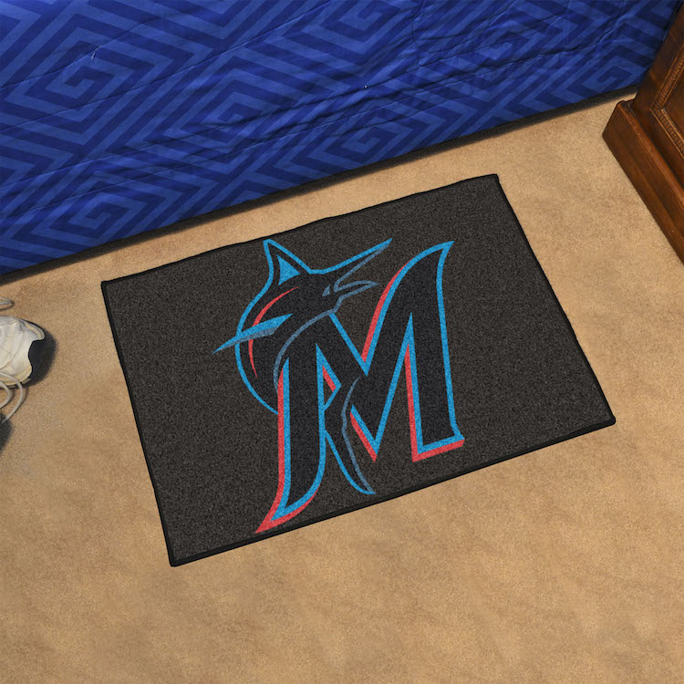 Miami Marlins 20 x 30 STARTER Floor Mat