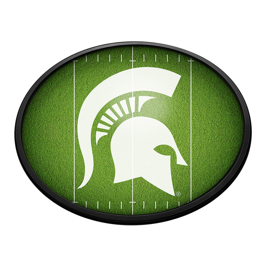 Michigan State Spartans ON THE 50 Slimline LED Wall Sign ~ OVAL