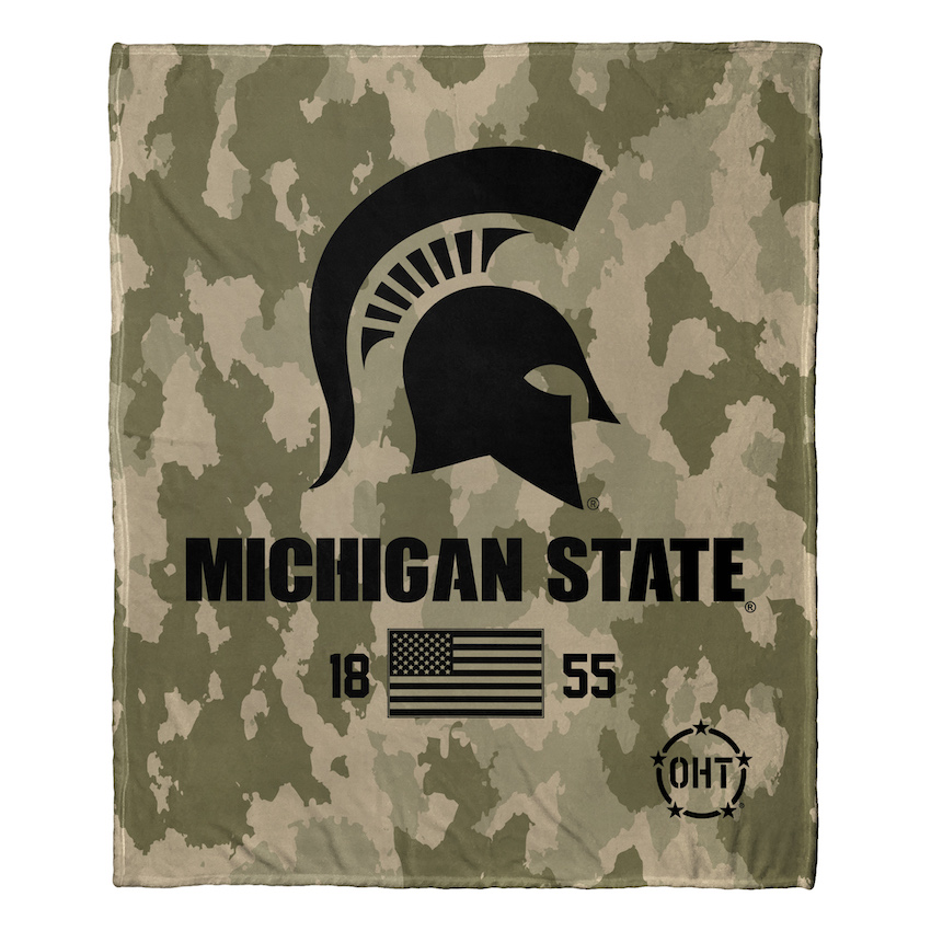 Michigan State Spartans OHT Special OPS Silk Touch Throw Blanket