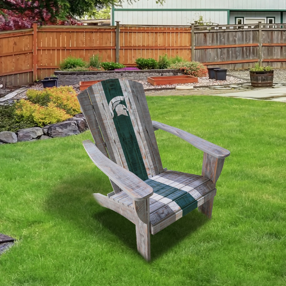 Michigan State Spartans Wooden Adirondack Chair