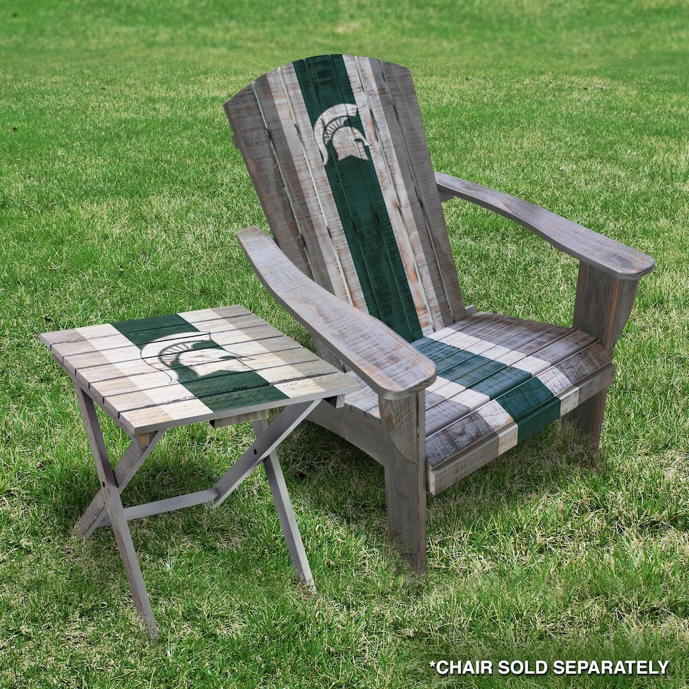 Michigan State Spartans Wooden Adirondack Folding Table