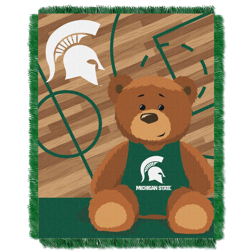 Michigan State Spartans Woven Baby Blanket 36 x 48