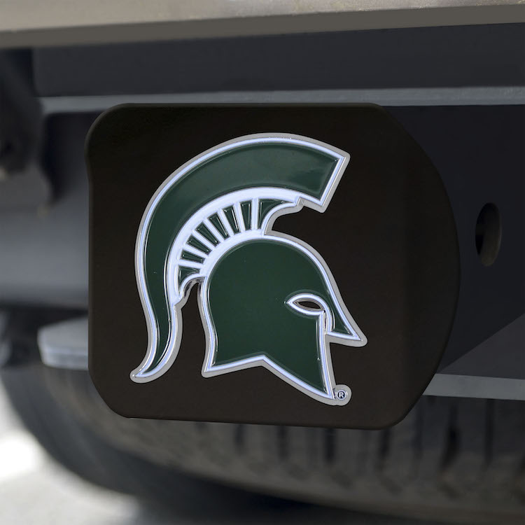 Michigan State Spartans Black and Color Trailer Hitch Cover