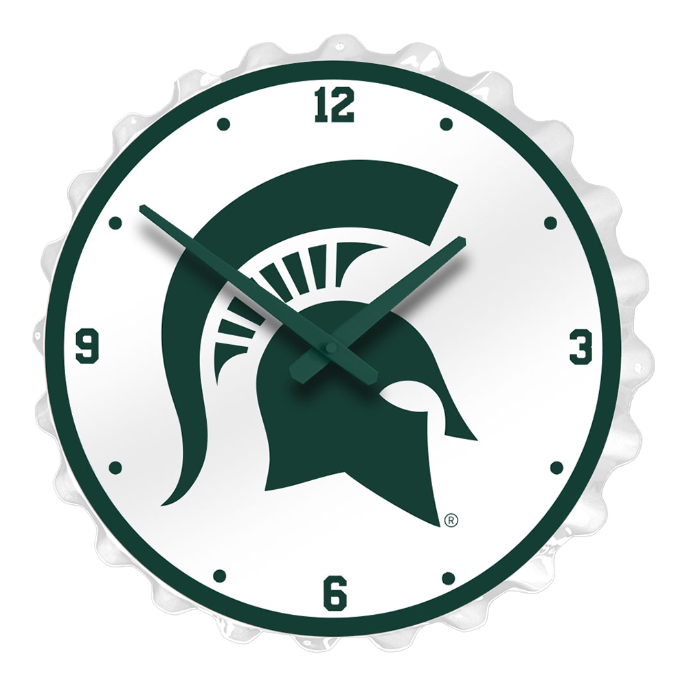 Michigan State Spartans Bottle Cap Wall Clock