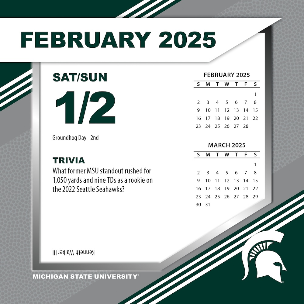 Michigan State Spartans 2025 NCAA Page-A-Day Box Calendar