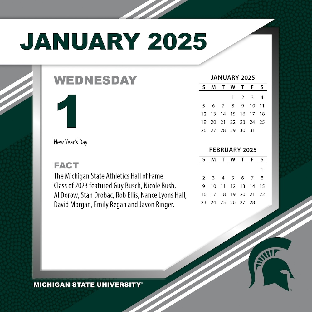 Michigan State Spartans 2025 NCAA Page-A-Day Box Calendar