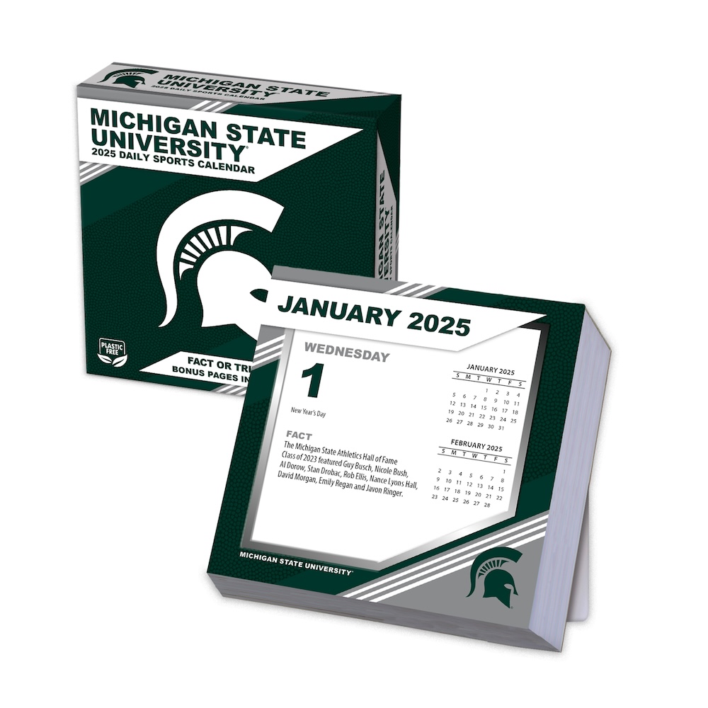 Michigan State Spartans 2025 NCAA Page-A-Day Box Calendar