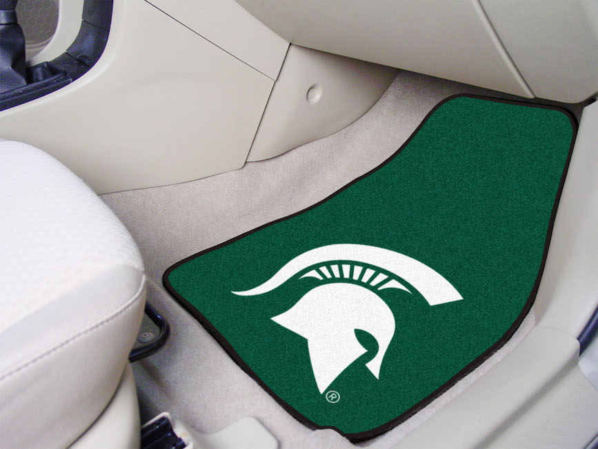 Michigan State Spartans Car Floor Mats 18 x 27 Carpeted-Pair