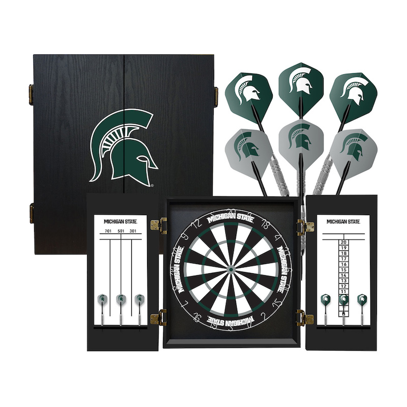 Michigan State Spartans Dart Cabinet