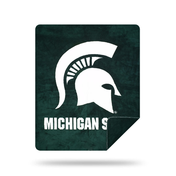 Michigan State Spartans DENALI Silver Knit Throw