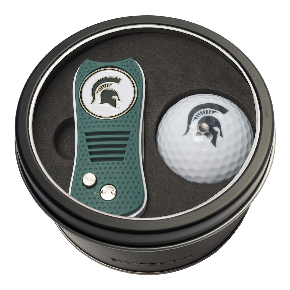 Michigan State Spartans Switchblade Divot Tool and Golf Ball Gift Pack