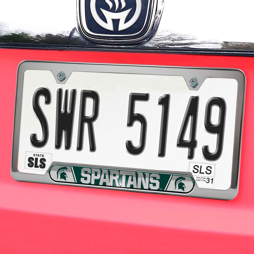 Michigan State Spartans Embossed License Plate Frame