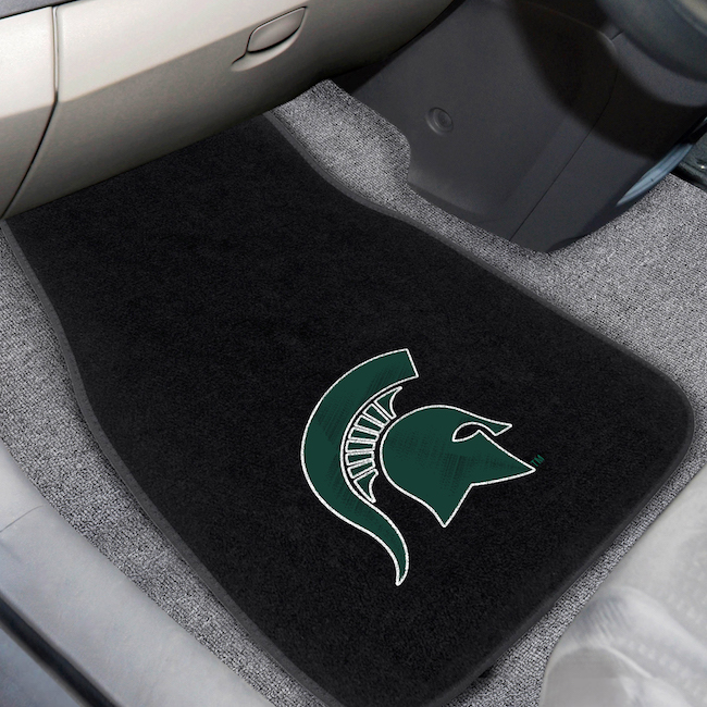 Michigan State Spartans Car Floor Mats 17 x 26 Embroidered Pair