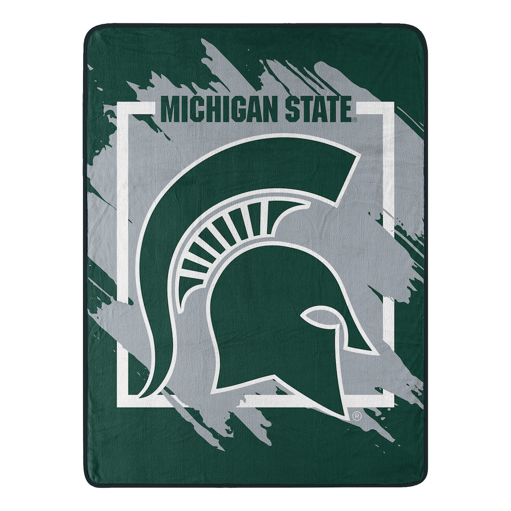 Michigan State Spartans Micro Raschel 50 x 60 Team Blanket