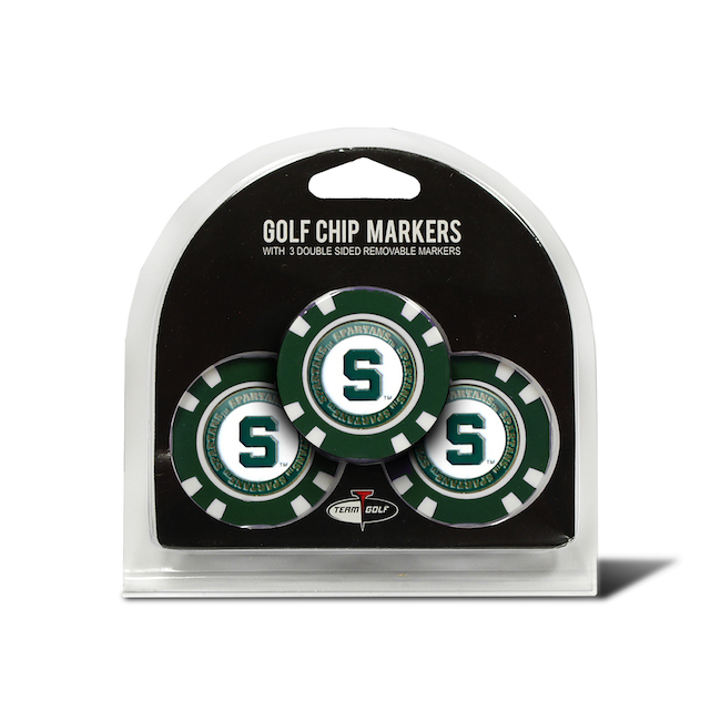 Michigan State Spartans 3 Pack Golf Chips